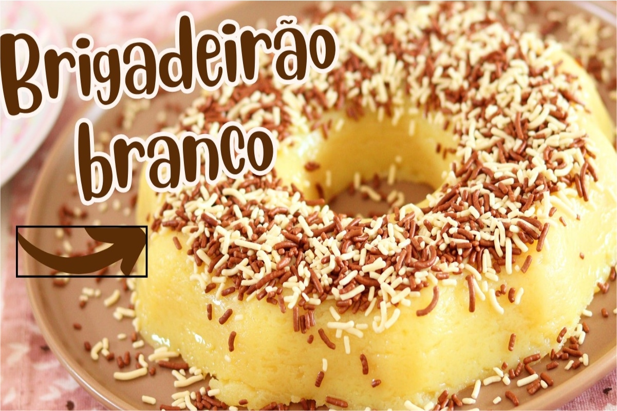 Brigadeirão de chocolate branco