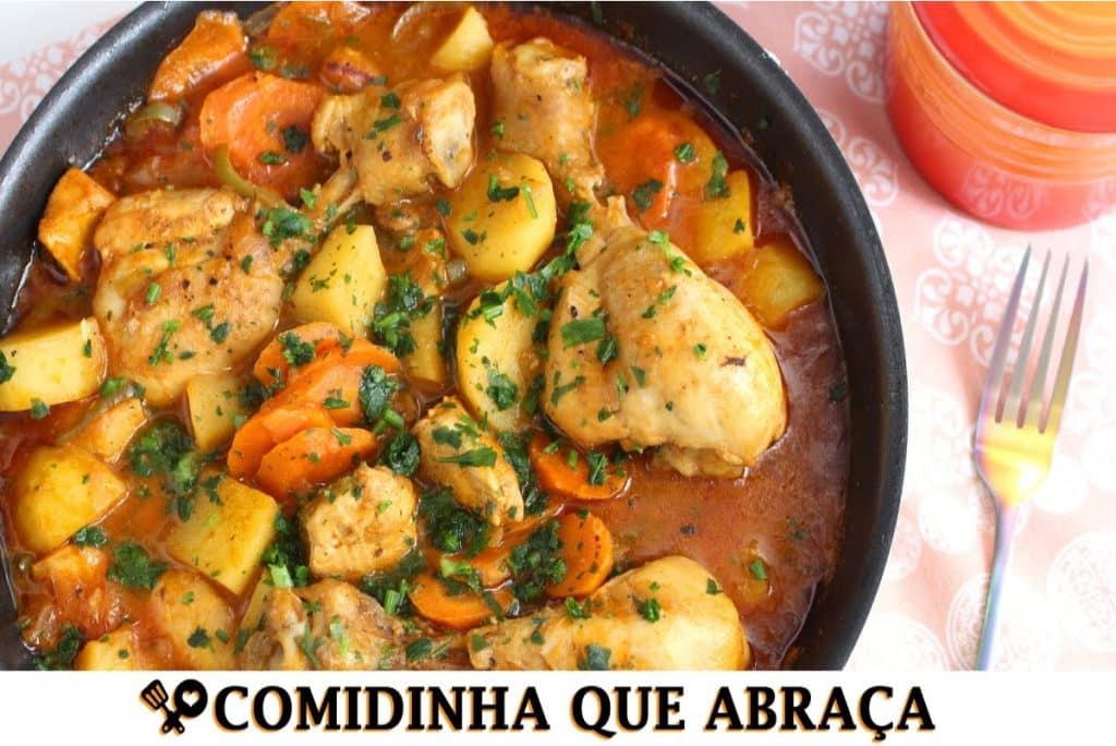 Frango ensopado com legumes