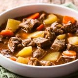 Sopa de Mandioquinha com Carne