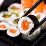 Sushi de Salmão com Cream Cheese