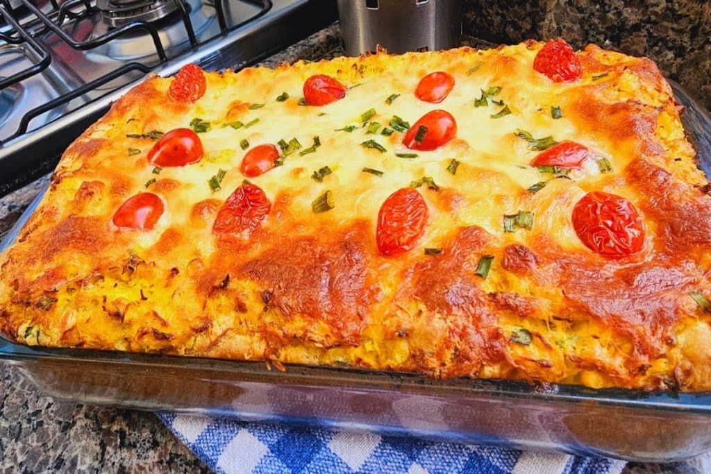 Torta de frango cremosa