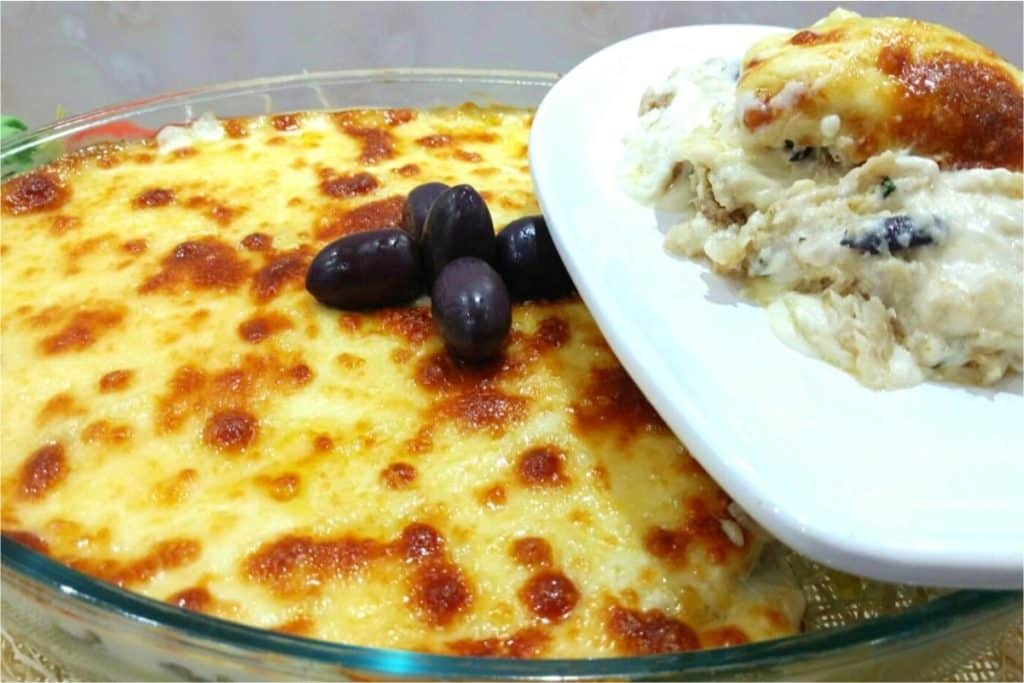 lasanha de bacalhau