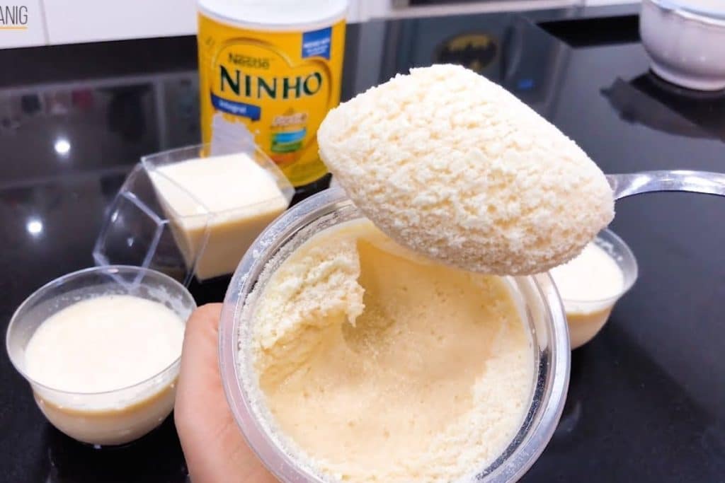 mousse de leite ninho