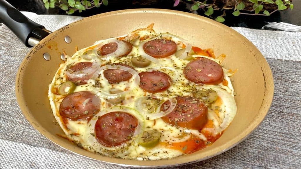 pizza de frigideira