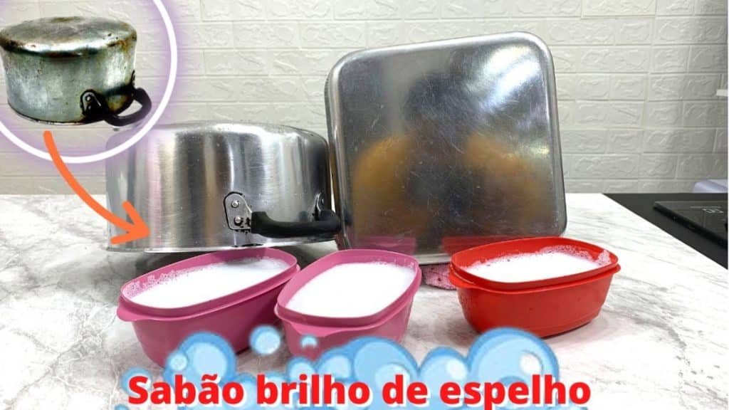 sabão de brilho