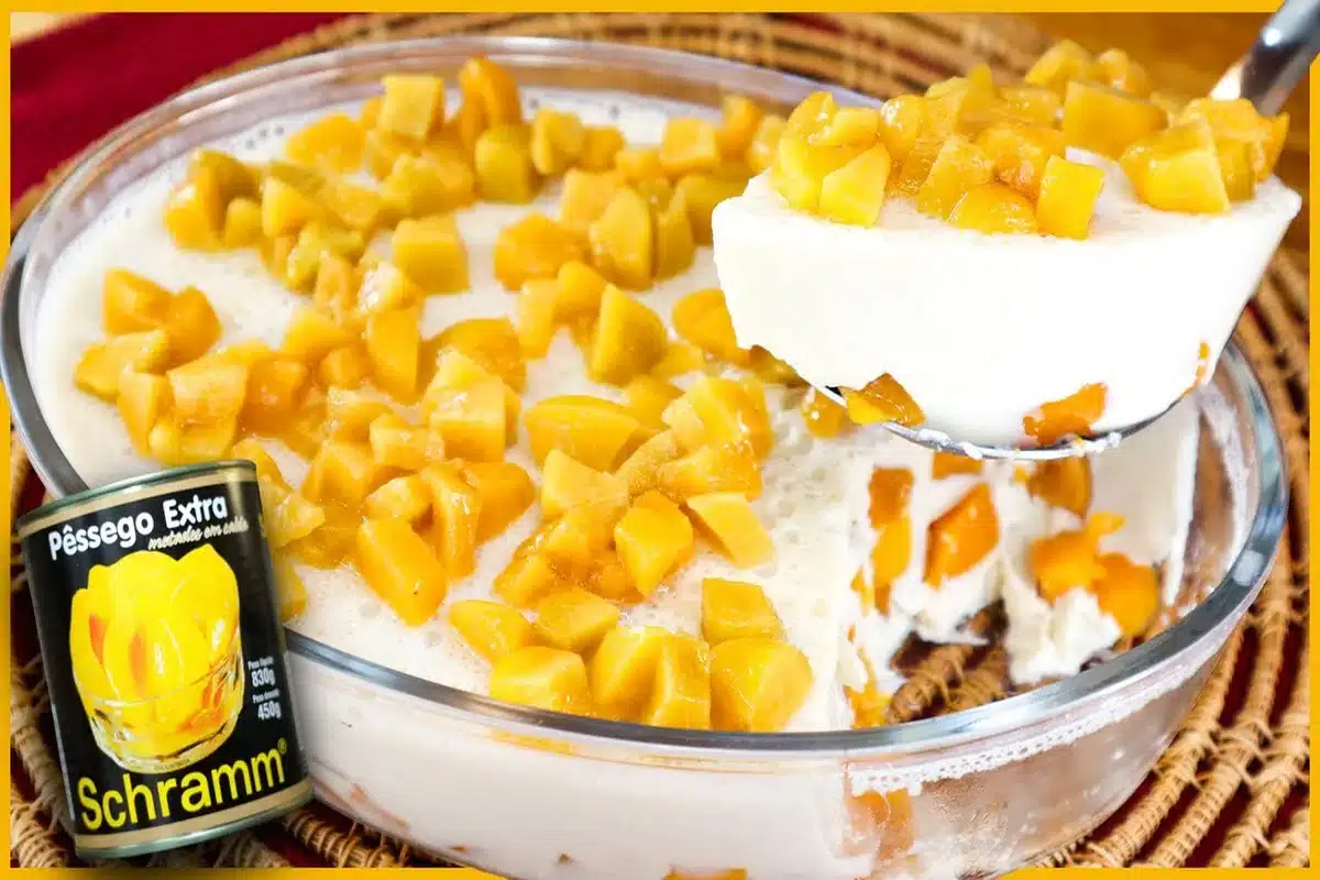 Gelado de pêssego