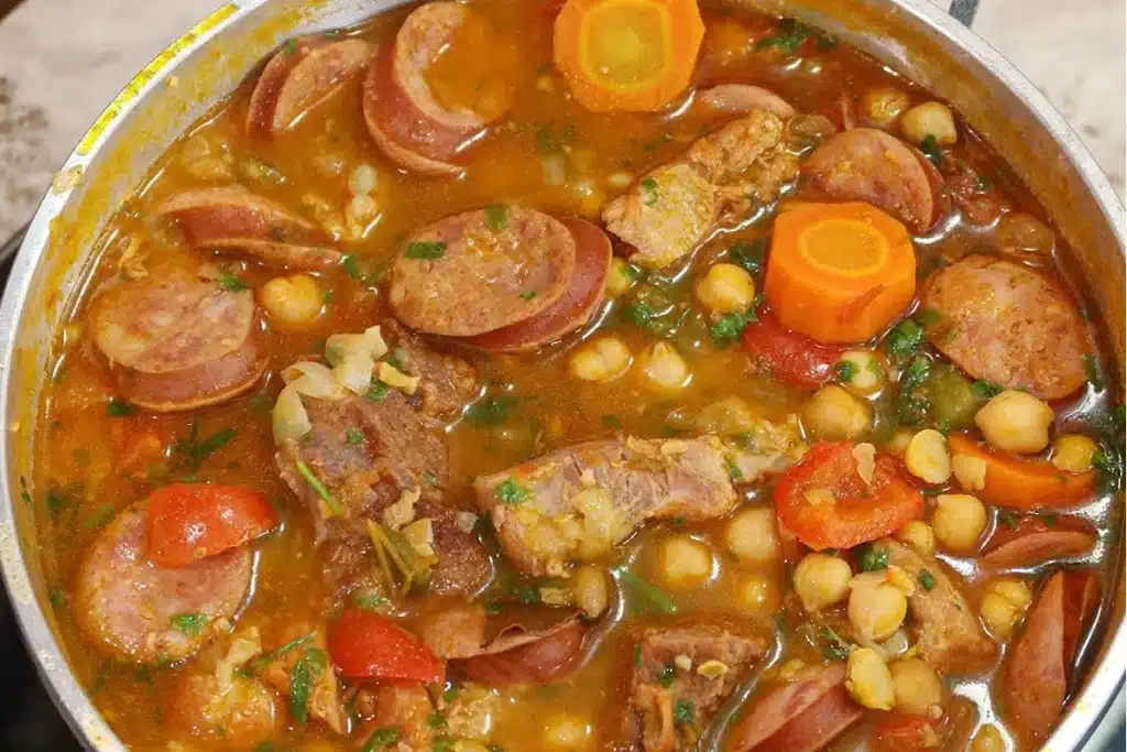 Puchero de grão de bico