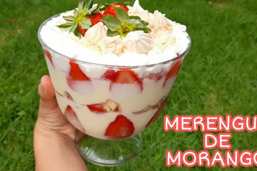 merengue de morango