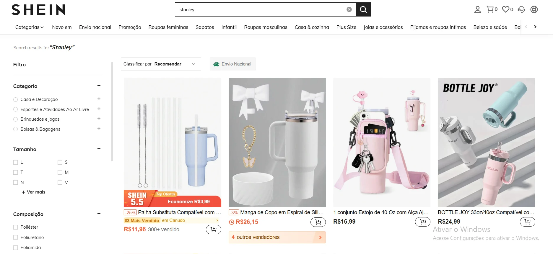 Como Resgatar Seus Pontos para Copos Térmicos Estilo Stanley na Shein: Guia Completo