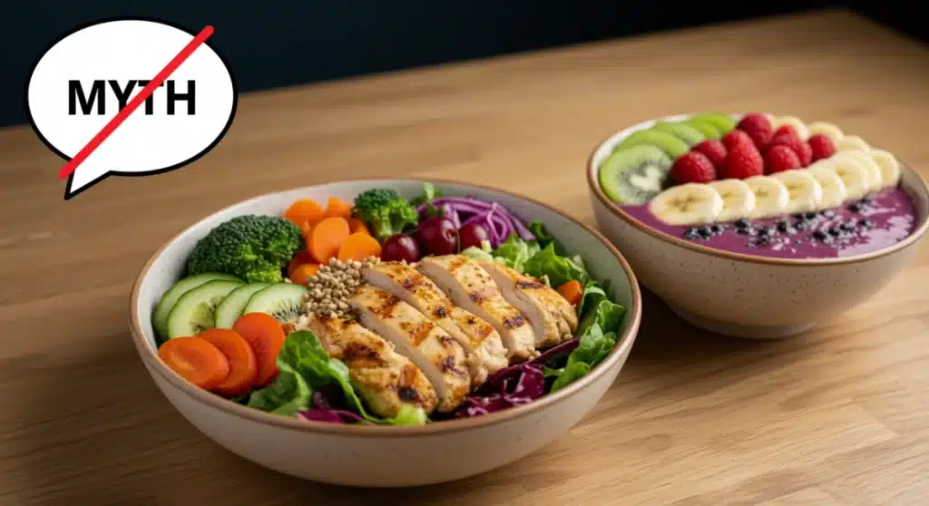 Desmistificando o ‘Fit’: 3 Mitos Comuns em Receitas que Você Precisa Parar de Acreditar Agora