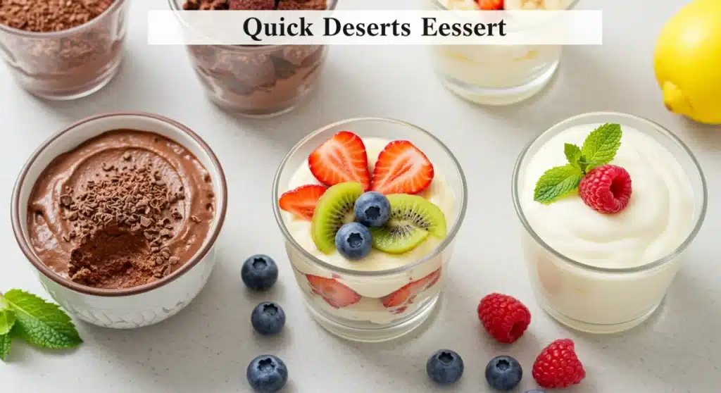 Sobremesas Rápidas: 3 Receitas em 20 Minutos para 2026