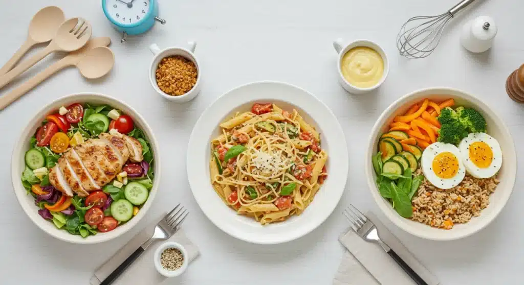 Almoço Rápido: 3 Receitas em 15 Minutos para Economizar Tempo