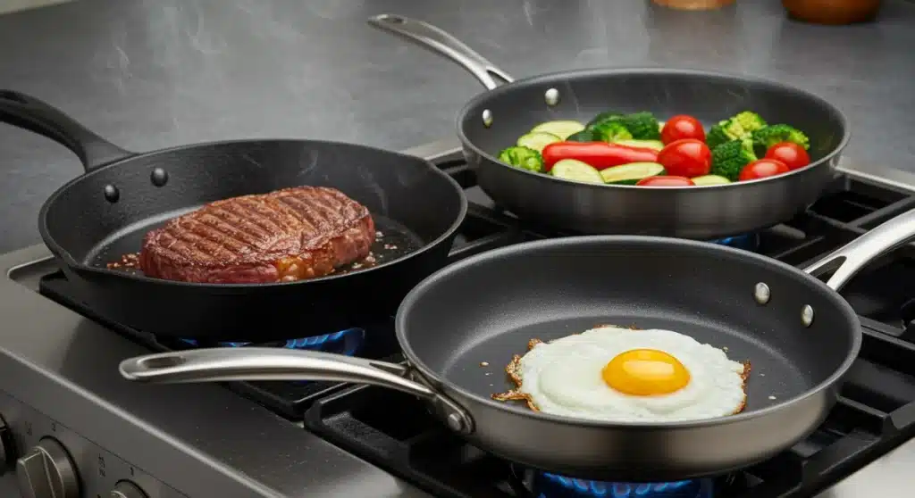 Mastering Cooking Surfaces: Cast Iron, Stainless Steel, Non-Stick Heat Transfer Explained