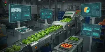 Advanced food waste reduction technologies in a modern facility