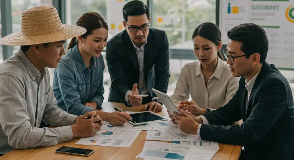 Multi-stakeholder collaboration on sustainable food supply chain solutions and policy.