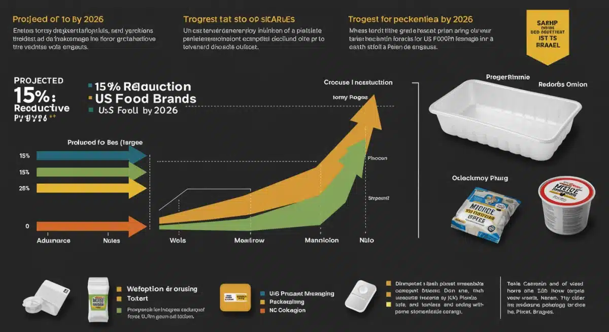 Infographic showing 15% plastic reduction target by 2026