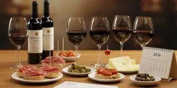 Vinos de Jerez y tapas españolas en una mesa elegante para un maridaje perfecto en 2026.