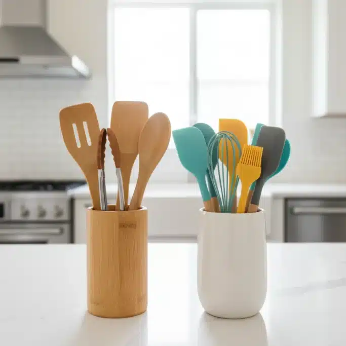 Bambu vs. Silicone: A Escolha Sustentável e Durável para Utensílios de Cozinha em 2026