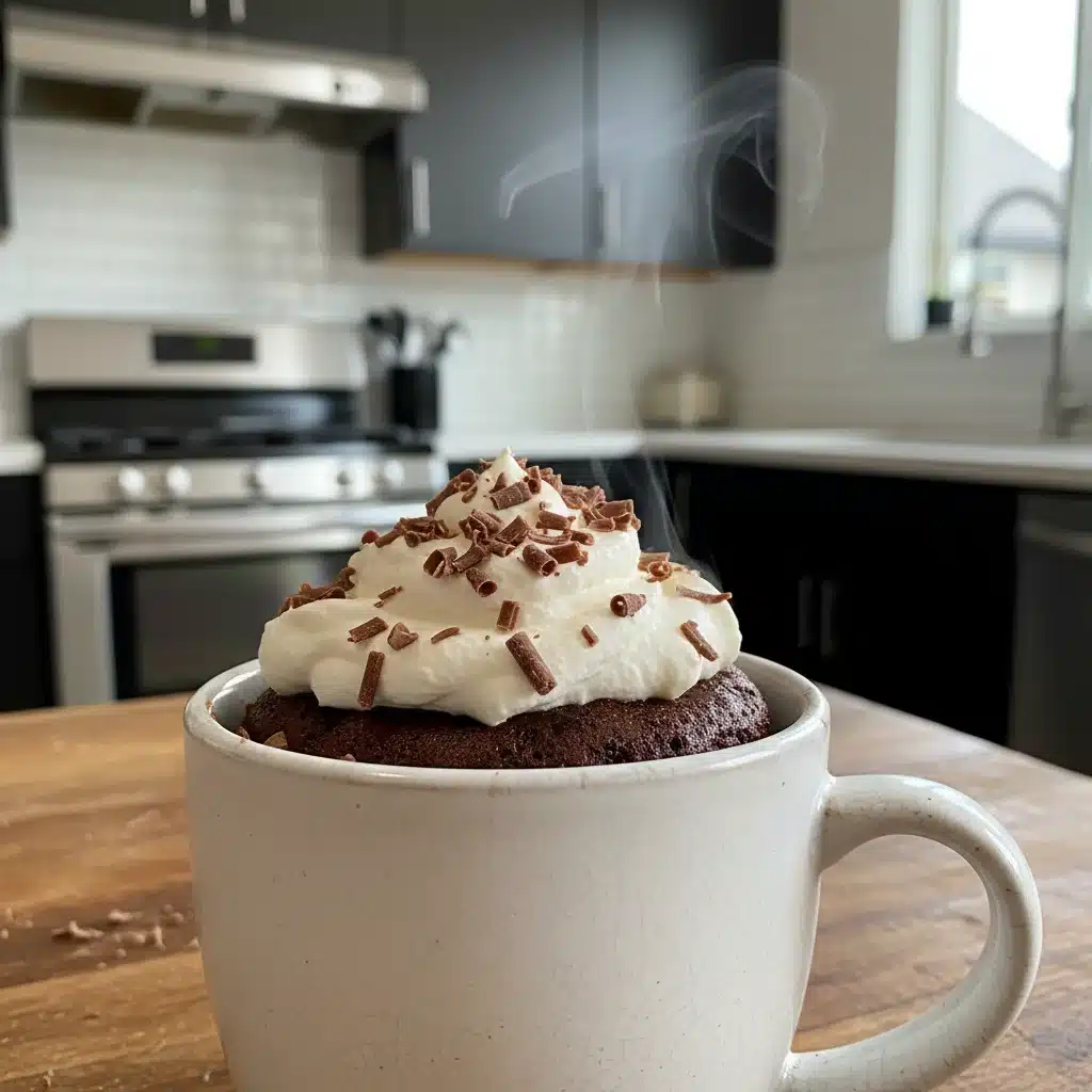 Delicious chocolate mug cake, a perfect 10-minute sweet treat