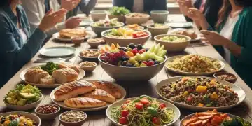 Colorful array of healthy foods representing diverse dietary choices