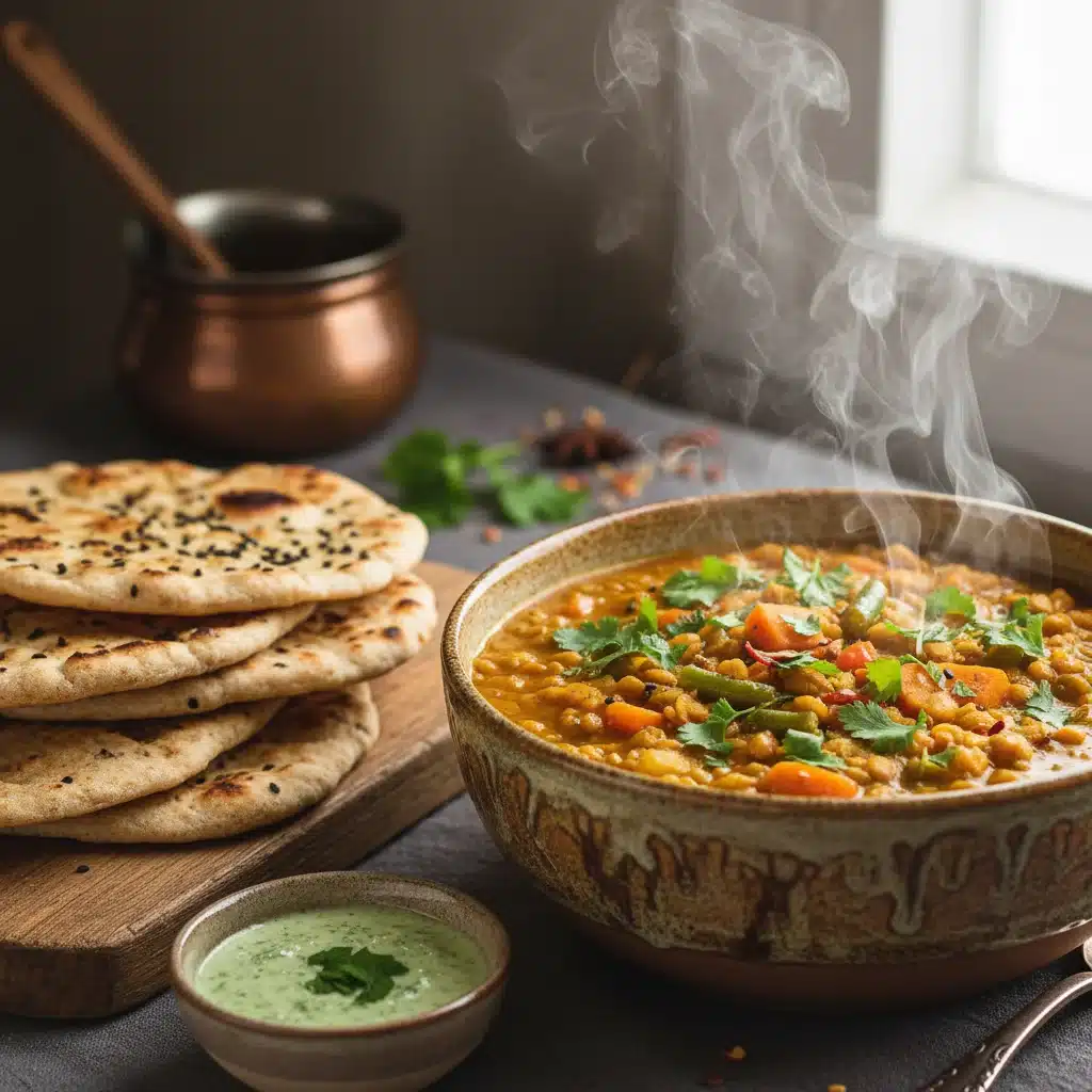 Flavorful lentil and vegetable curry, a plant-based protein powerhouse.